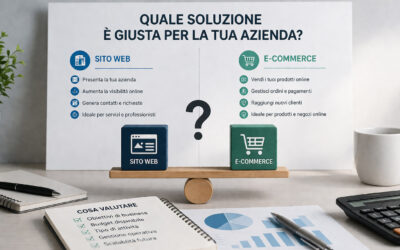 Come scegliere tra sito web ed e-commerce: guida pratica per aziende