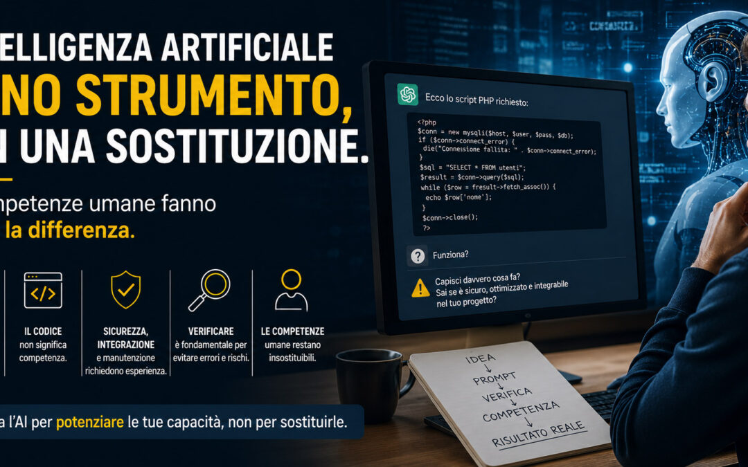 L’intelligenza artificiale è uno strumento potente, ma non può sostituire completamente le competenze umane