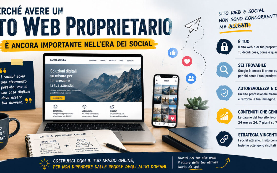 Perché avere un sito web proprietario è ancora importante nell’era dei social