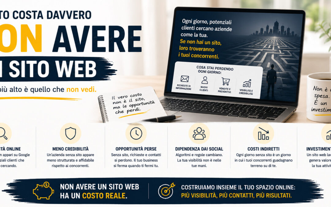 Quanto costa davvero NON avere un sito web